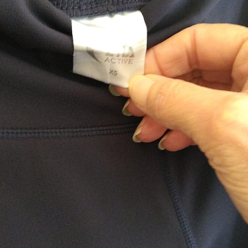 Zyia Eclipse Rainbow Luxe  Hi rise  leggings size extra small navy color - Picture 9 of 10